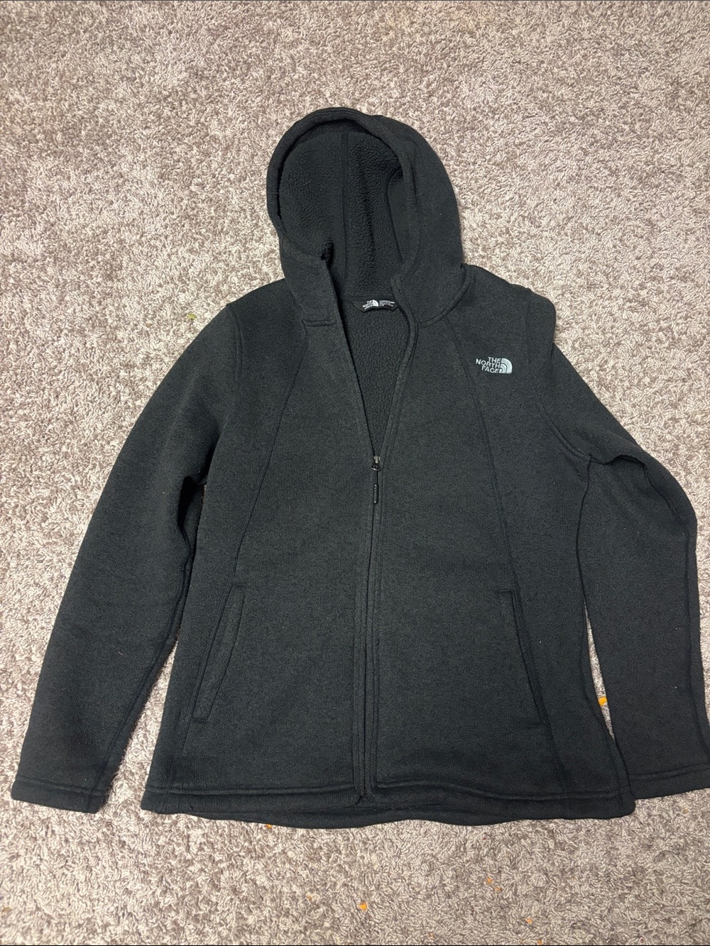 The North Face Black Hooded Fleece Jacket